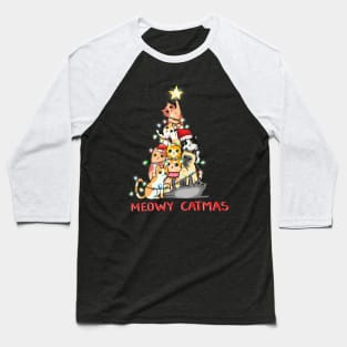 Meowy Catmas Baseball T-Shirt